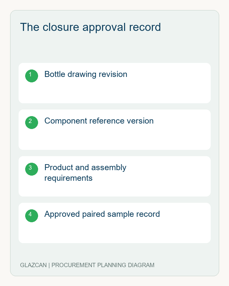 Caps & Closures for Spirit Bottles The closure approval record