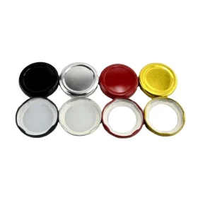 Home 1077 black and red twist off lid 58mm