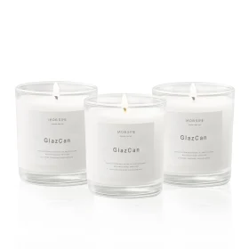 Home 7oz clear glass candle jar with matt