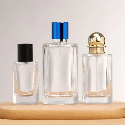 Home luxury glass perfume bottles 30ml 50ml 100ml refillable o...