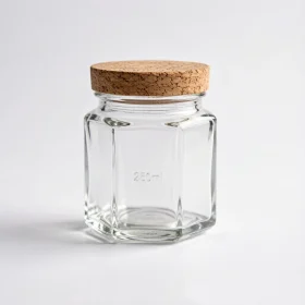 Home ai jar 01 hexagonal honey jar